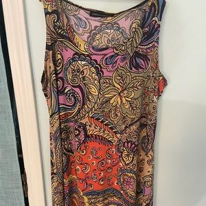 Knee length paisley dress